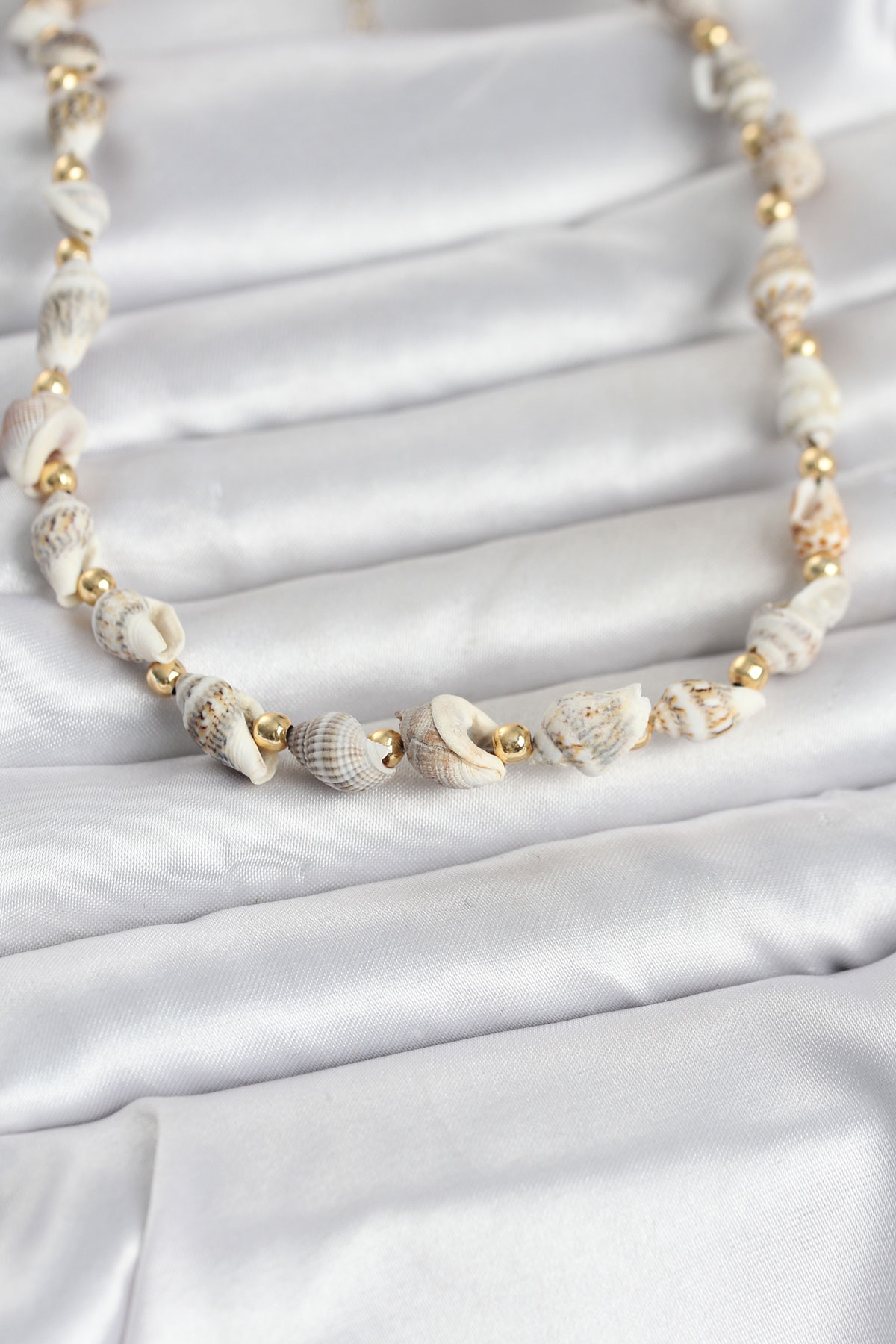 Doğal Deniz Kabuğu Dizi Kadın Kolye