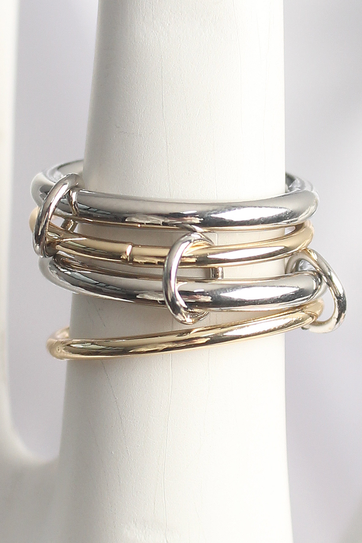 Pirinç Mix Renk 4'Lü Model Kadın Yüzük